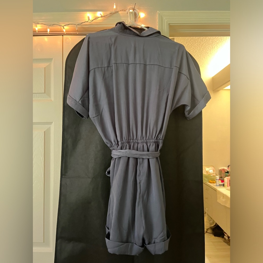 Glam romper. Gray. Size S.